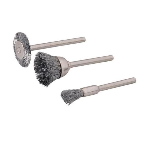 3 PIECE ROTARY TOOL WIRE BRUSH SET - Rustbuster