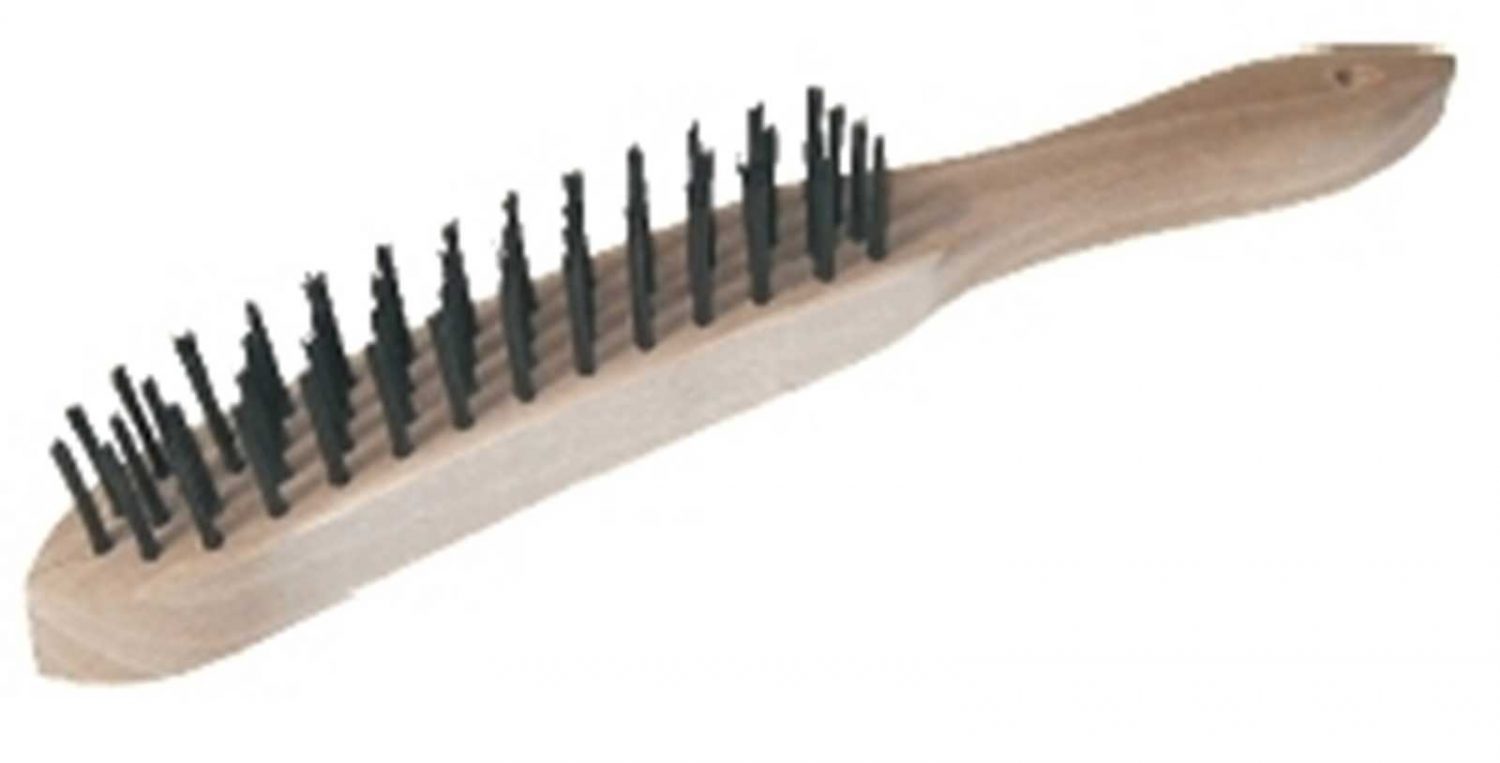 WOODEN HANDLED WIRE BRUSH - Rustbuster
