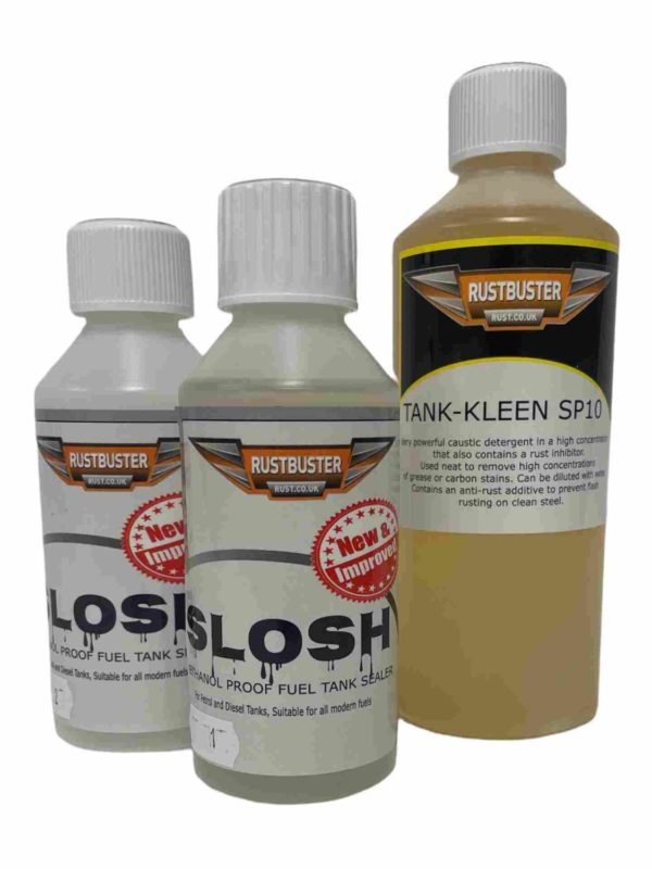 Rustbuster Slosh fuel tank sealing kit for petrol and diesel tanks