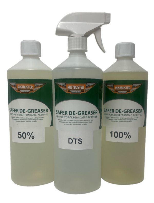 "Bottle of Safer Degreaser for effective and eco-friendly grease removal on automotive and metal surfaces"