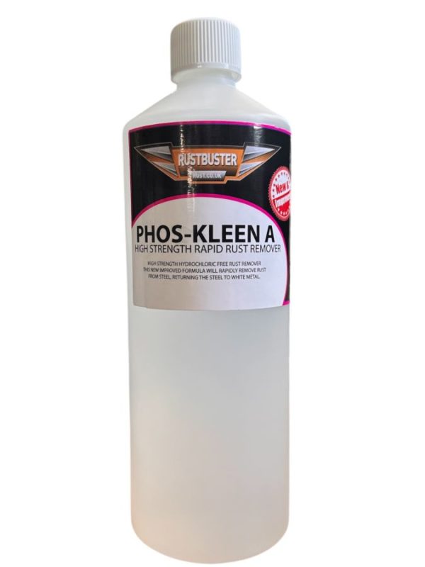 "Single bottle of Phos-Kleen rust remover with 2024 new formula for effective rust treatment on metal surfaces"