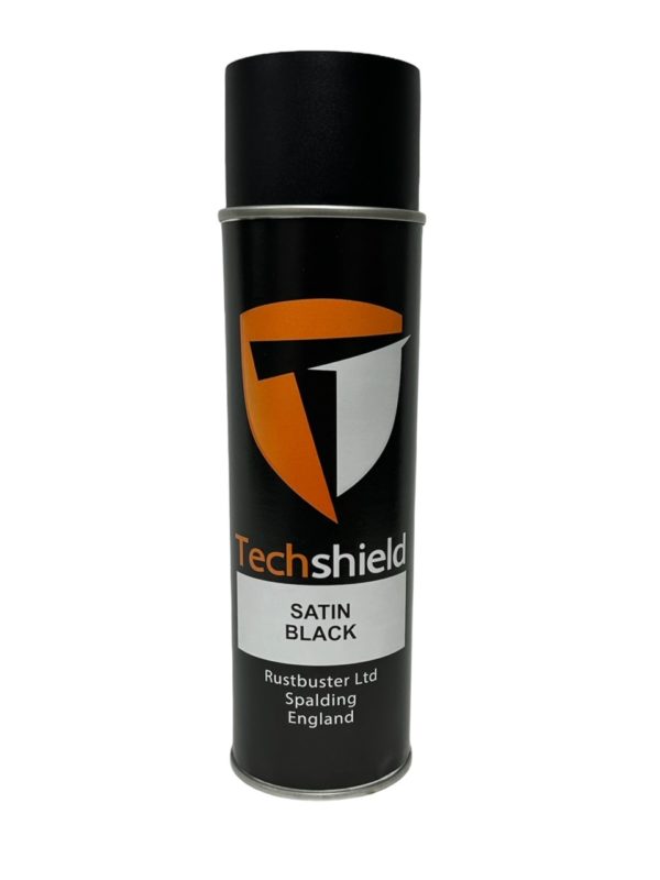 500ML TECHSHIELD SATIN BLACK AEROSOL