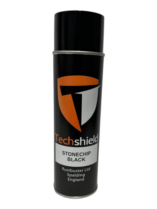 500ML TECHSHIELD STONECHIP BLACK AEROSOL